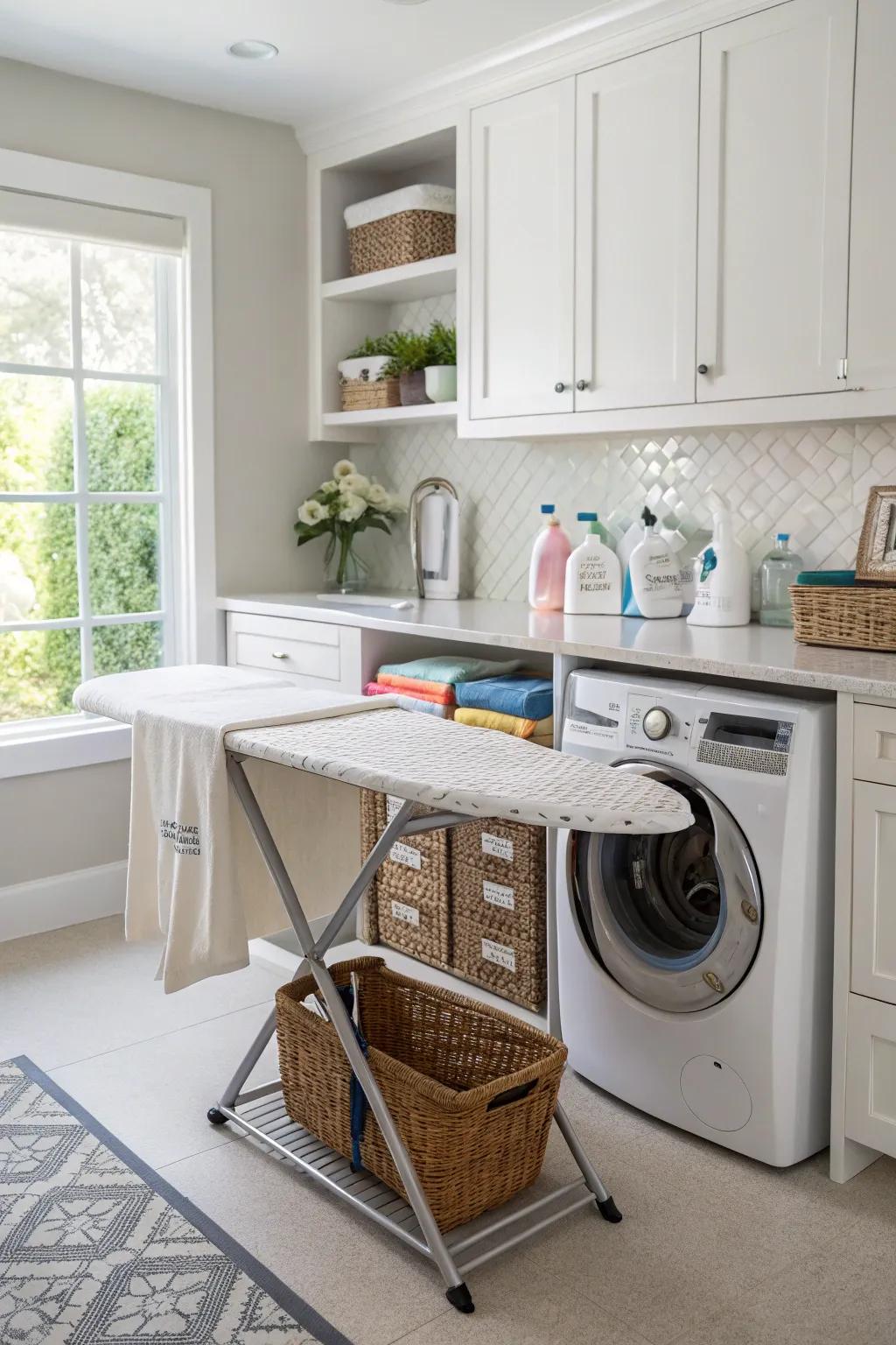 Multi-functional elements boost efficiency in your laundry room.