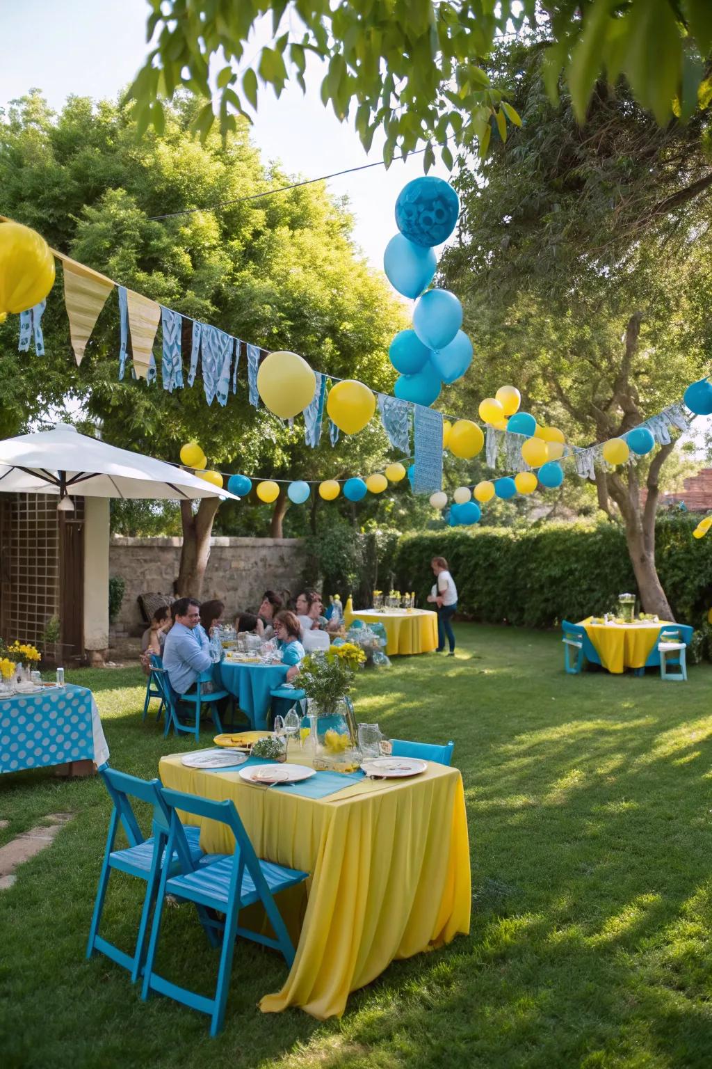 A thoughtfully selected color scheme unites your party decor.