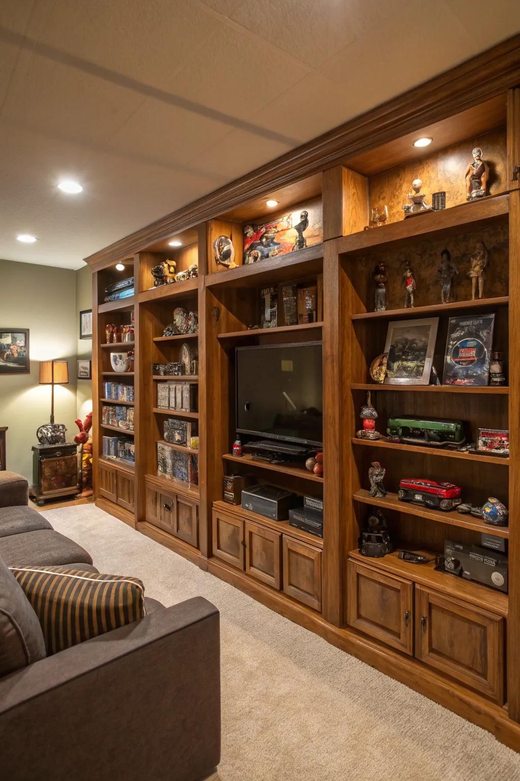 Bespoke shelving organizes your space and keeps it personal.