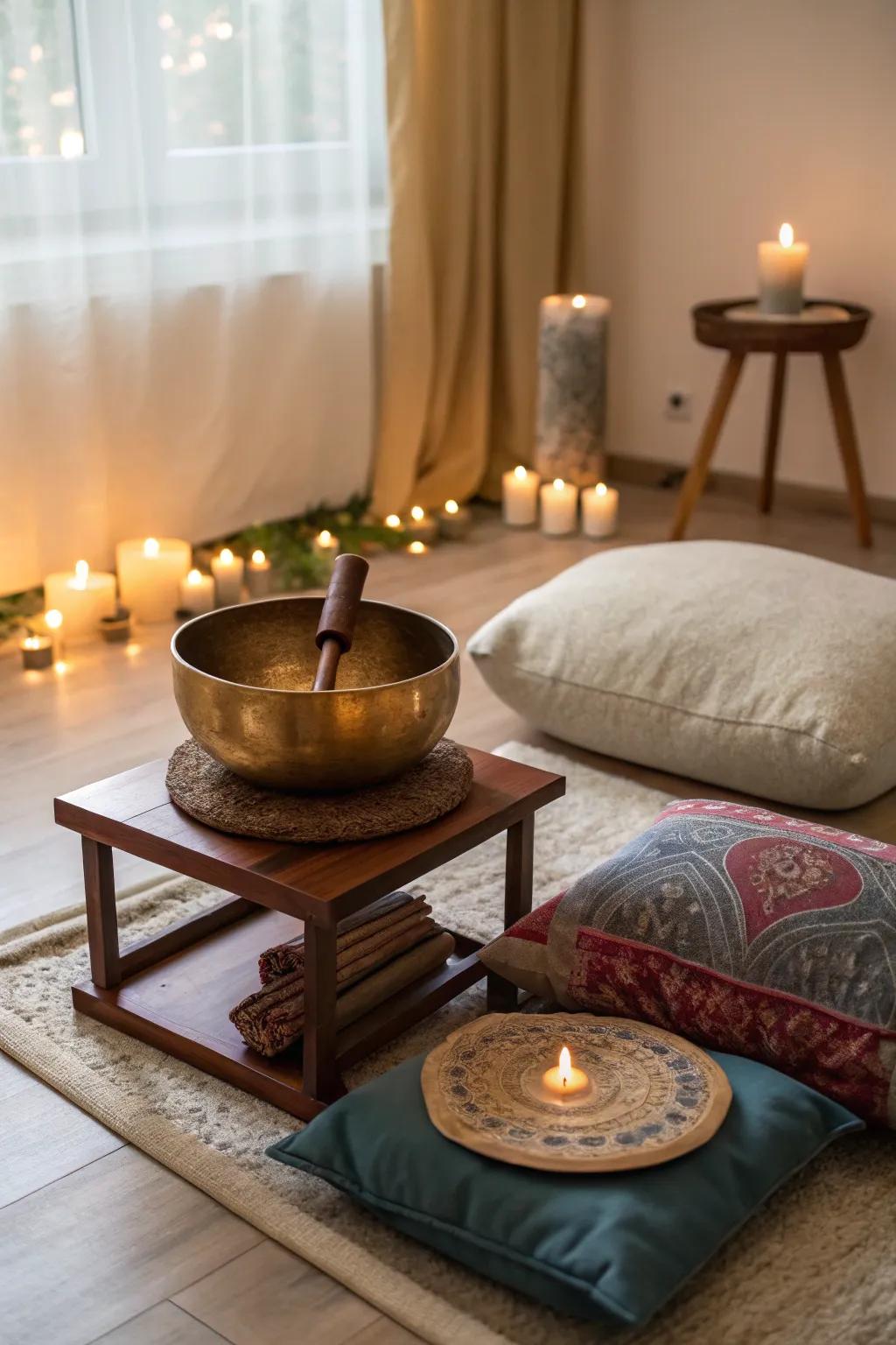 Let soothing sounds complement your meditation routine.