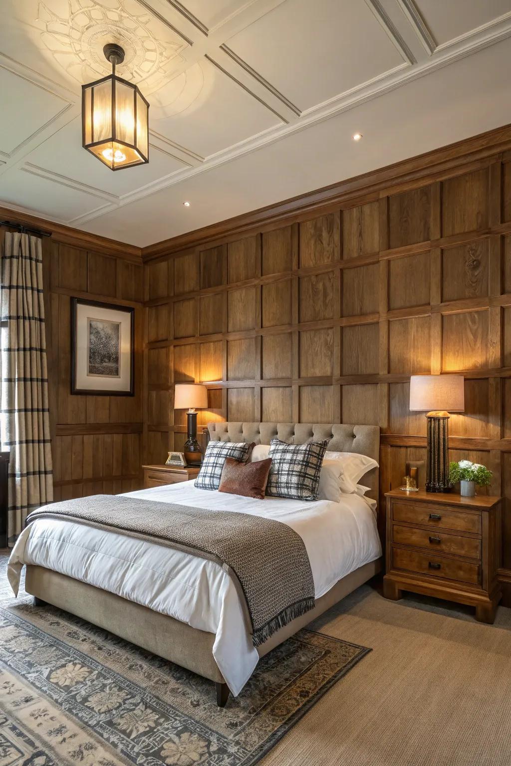 Classic and modern paneling designs merge for an ageless appeal.