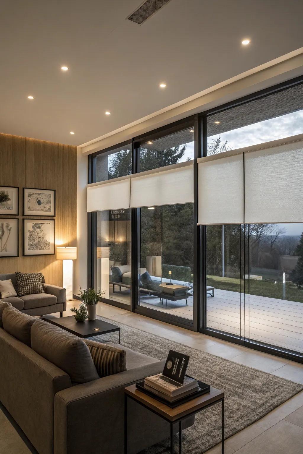 An intelligent home that integrates technology with modern design.