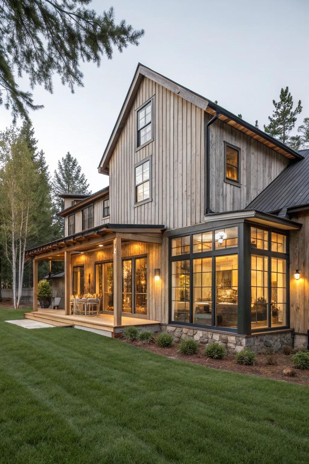 Elegant vertical interlocking planks cladding