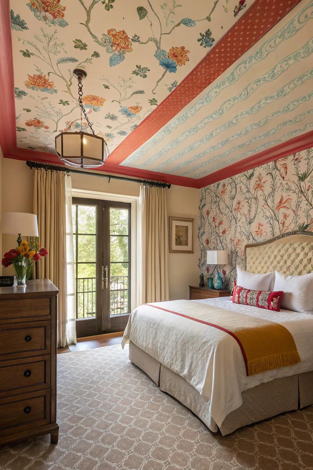 A feature ceiling can add a distinctive and sophisticated touch.