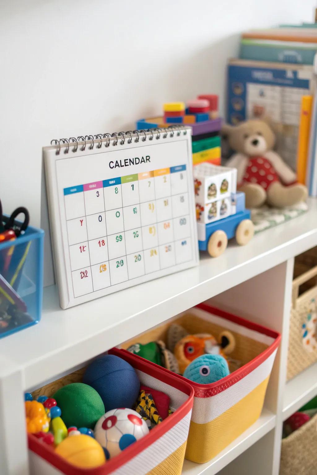 Toy rotation keeps playtime interesting.