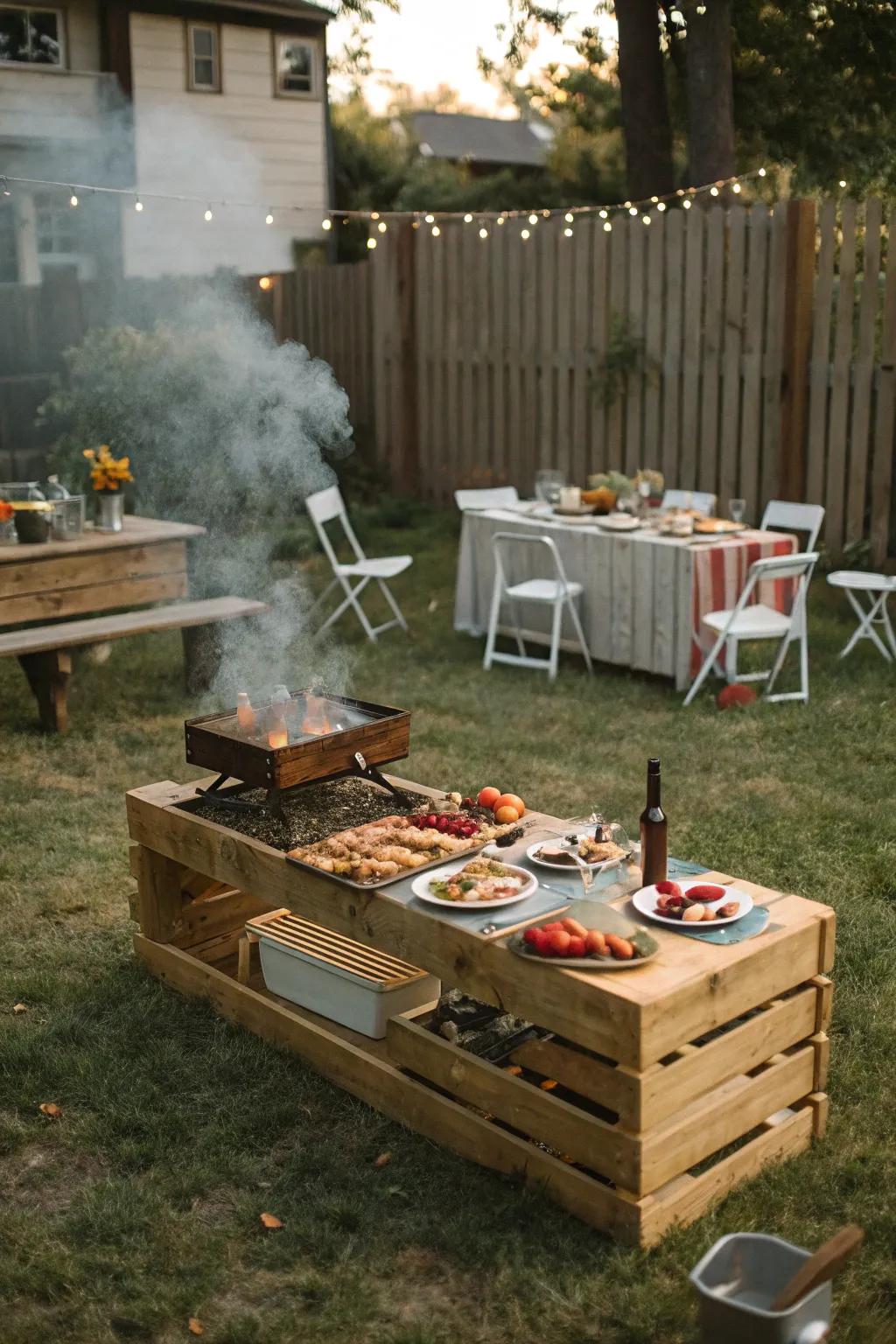Savor a hearty BBQ feast with friends and family.