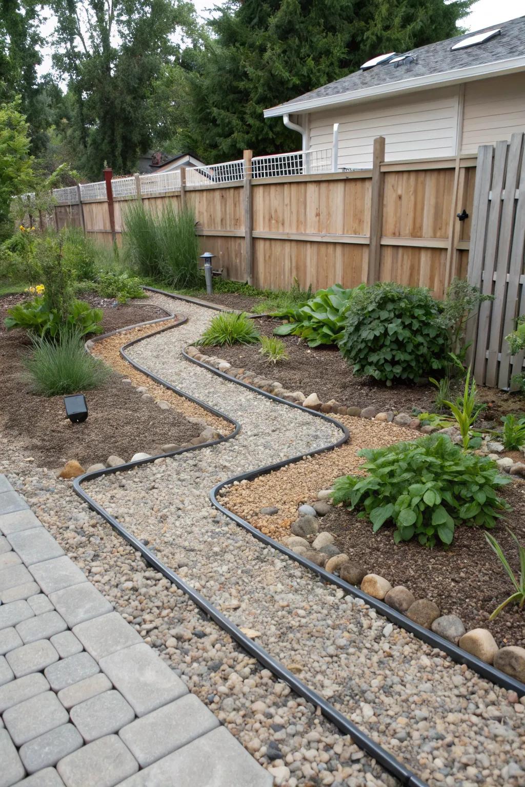 Keep your dog's play area clean with effective water runoff systems.