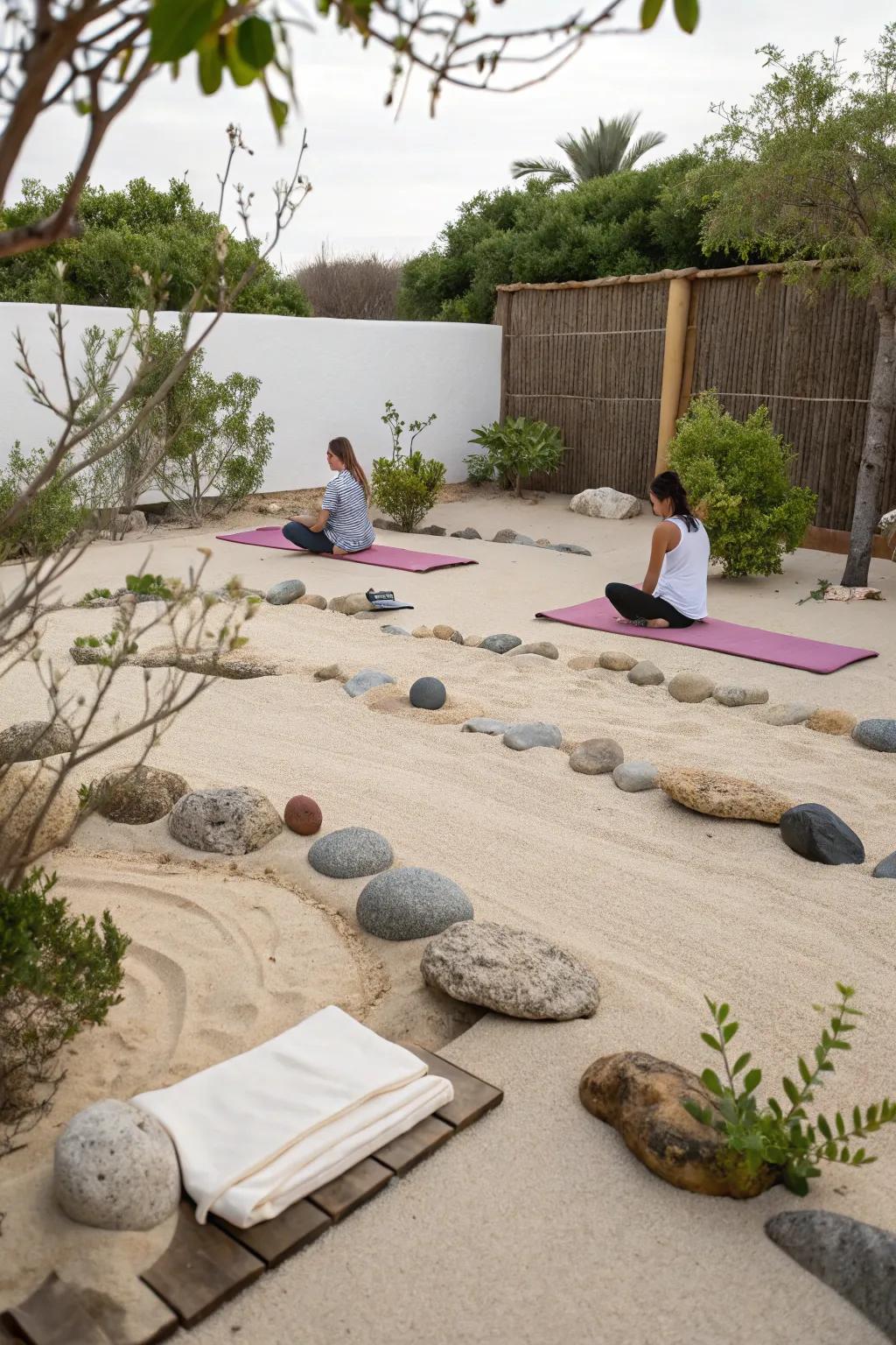A zen corner promotes mindfulness and improves your yoga practice.