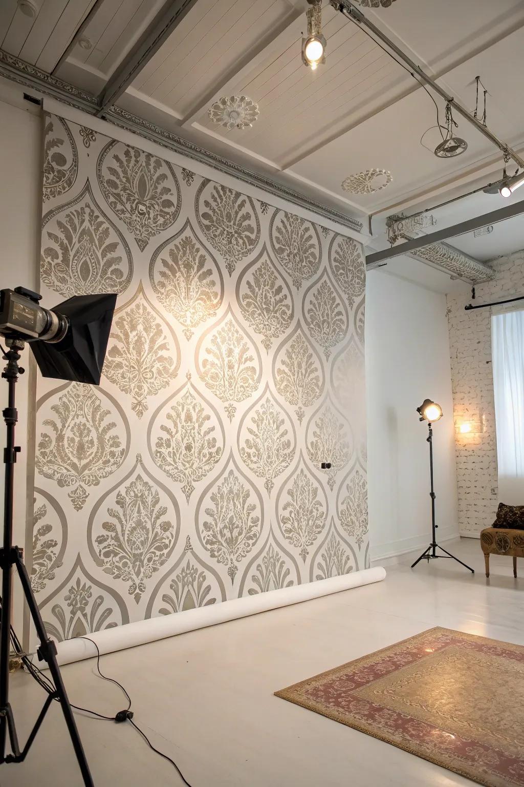 Outlines offer the beauty of wall covering with the ease of coating.