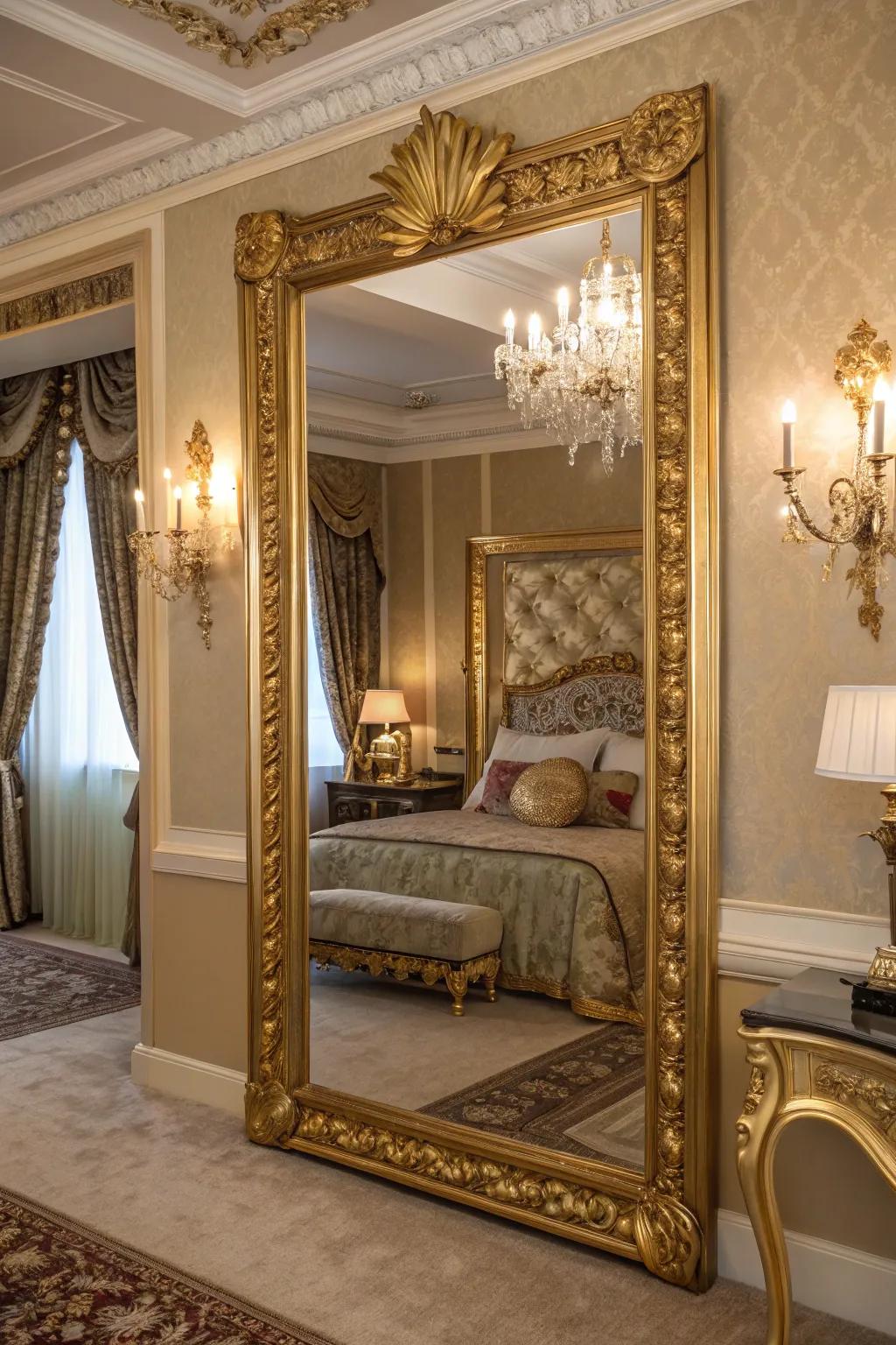 Gold leaf accents can make any piece look luxurious and elegant.