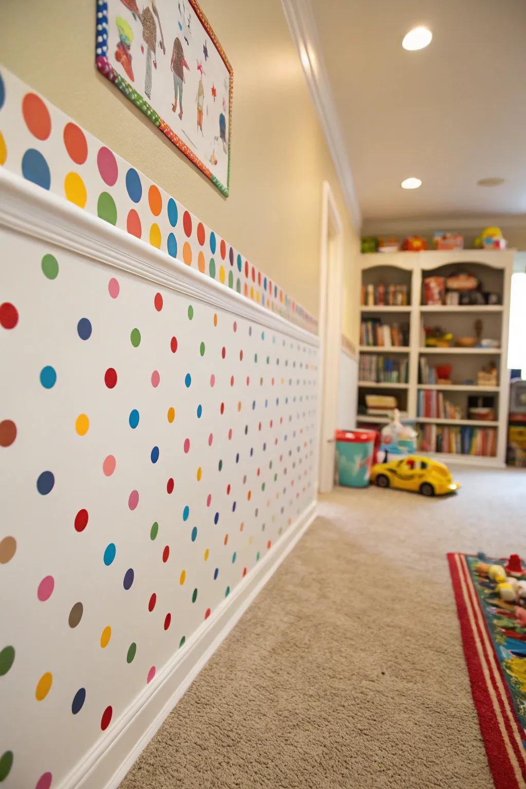 Introduce whimsy using a dotted border.