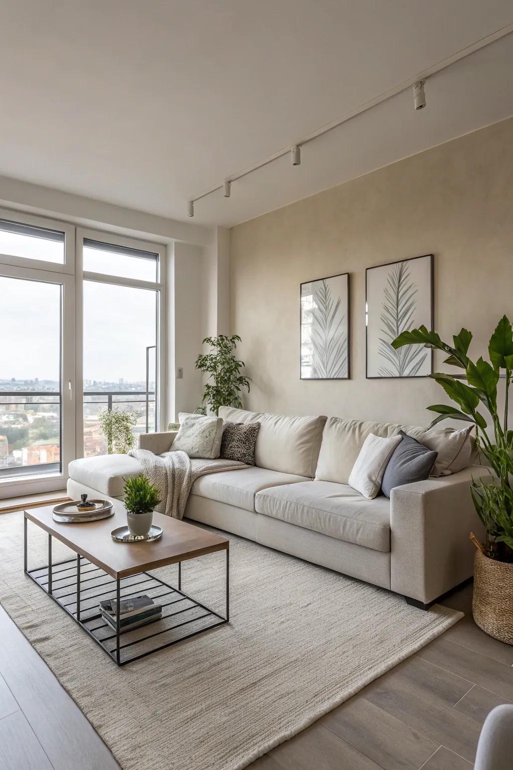 Minimalism provides tranquility and balance.