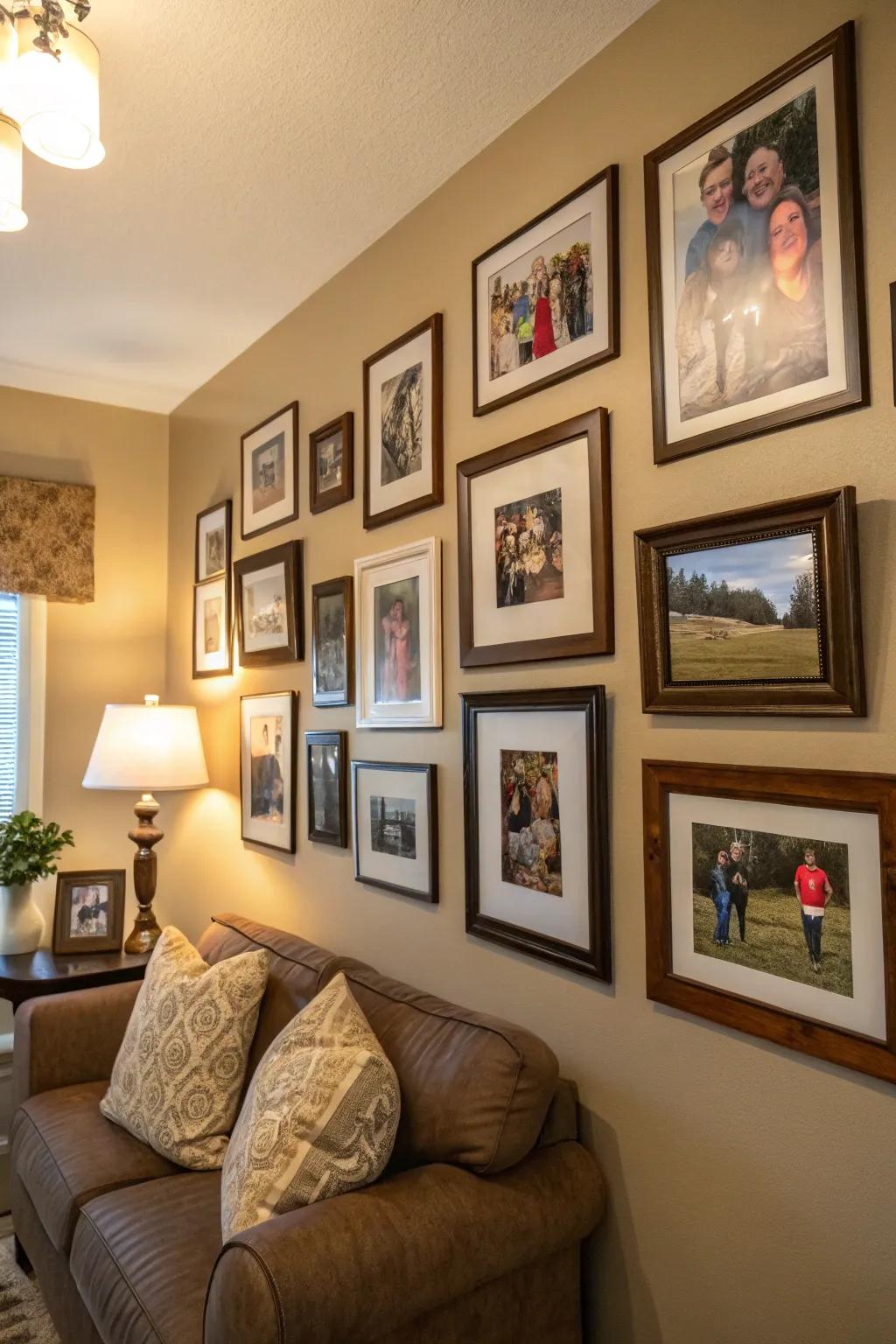 Family photo galleries contribute a personal aspect to your area.
