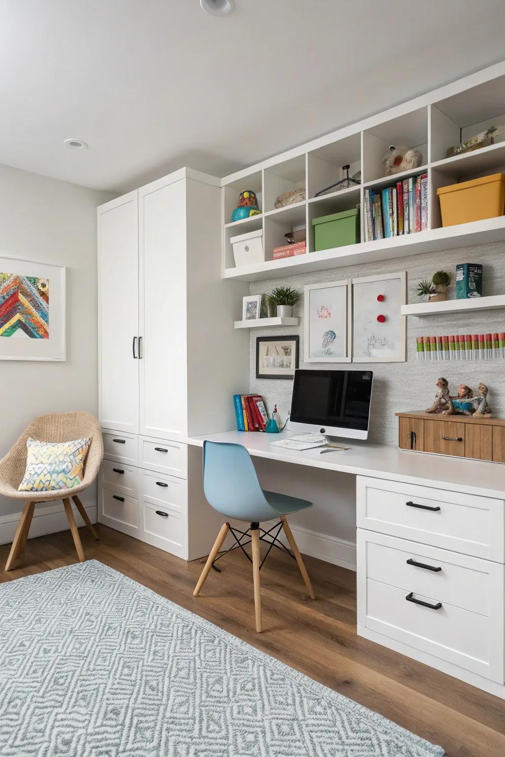 A minimalist approach for a clutter-free space.