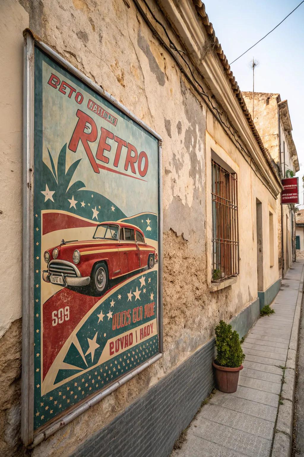 Vintage posters offer timeless appeal for any decor style.