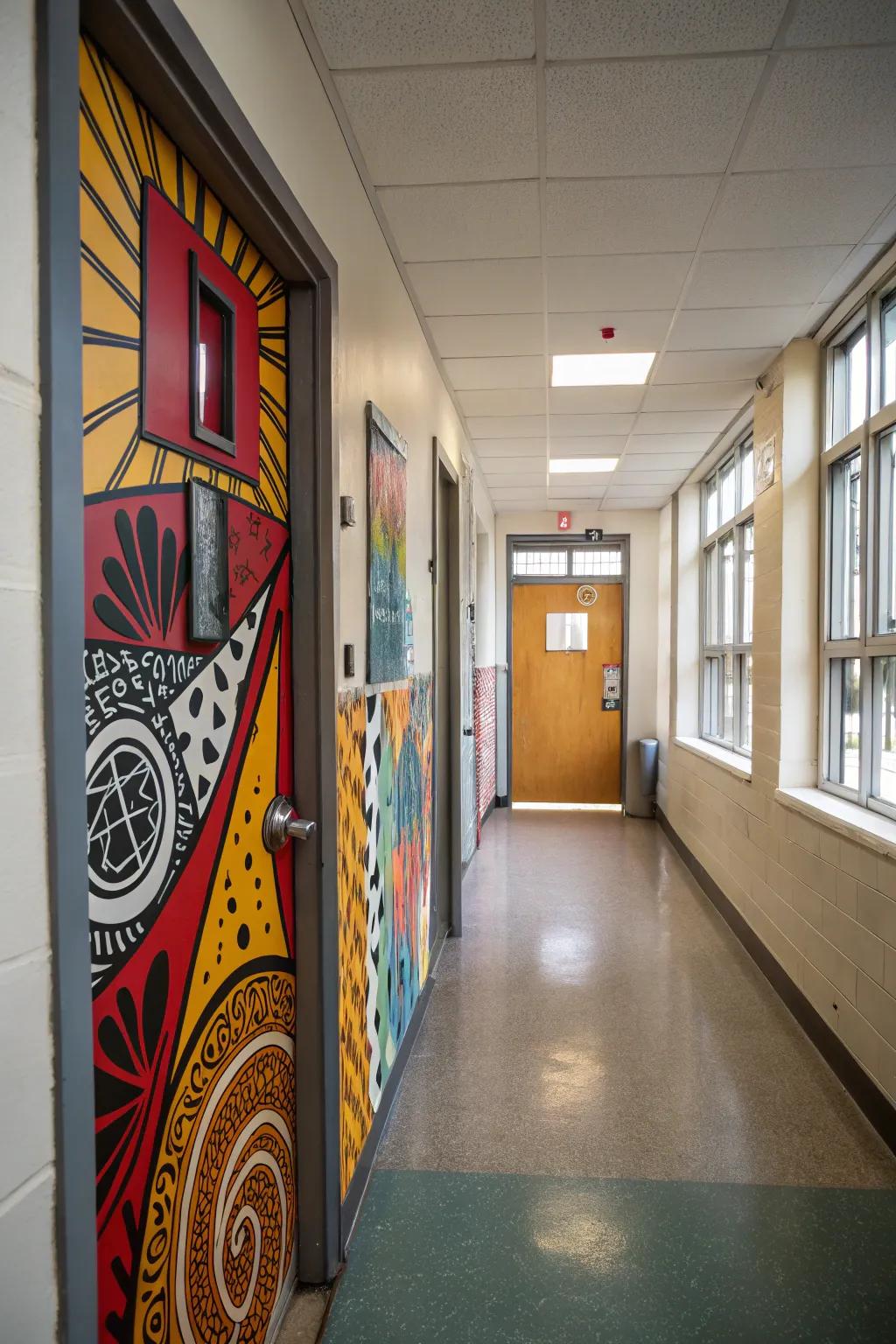 Make a statement using bright, graphic designs.