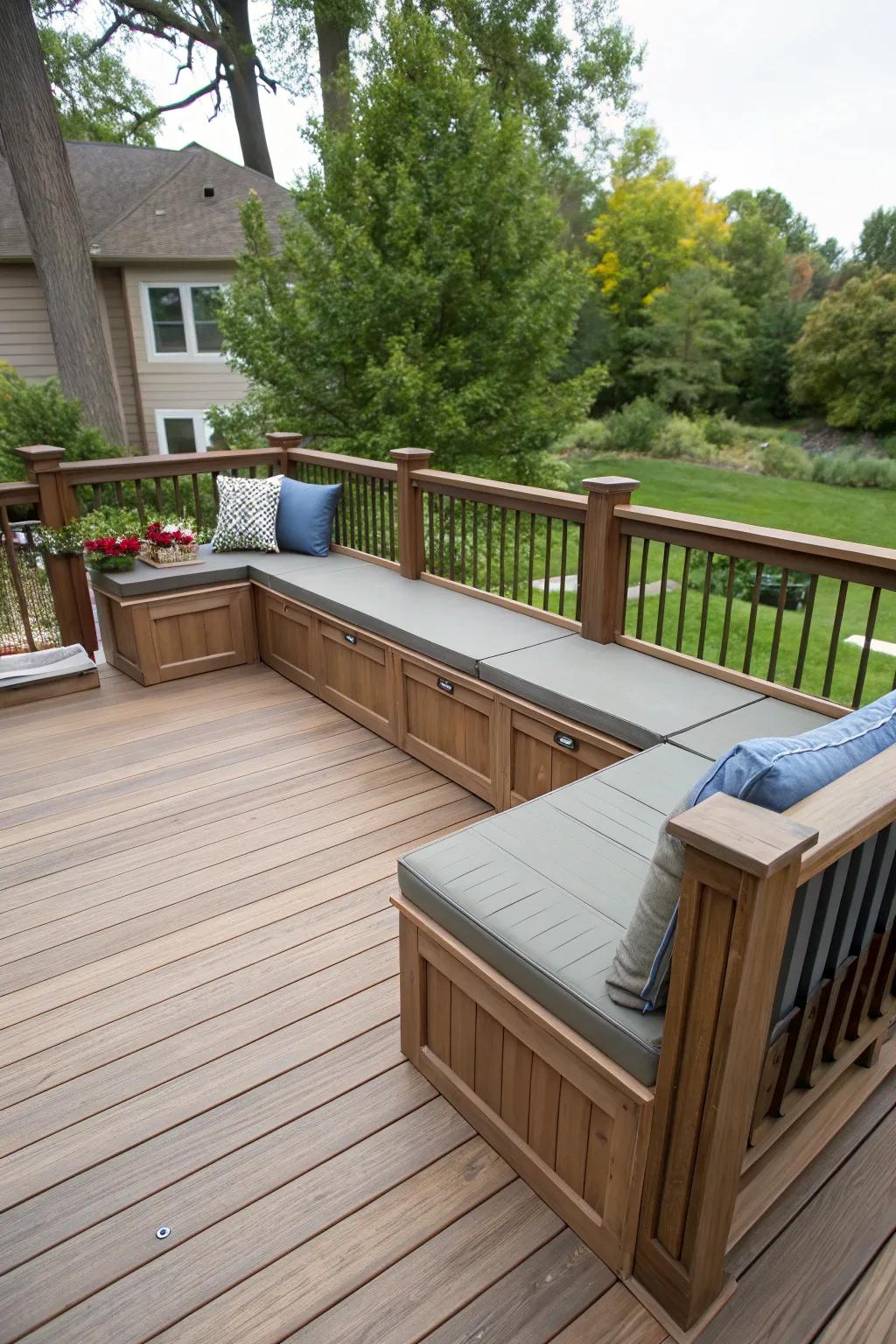 Optimize your deck space using clever designs.