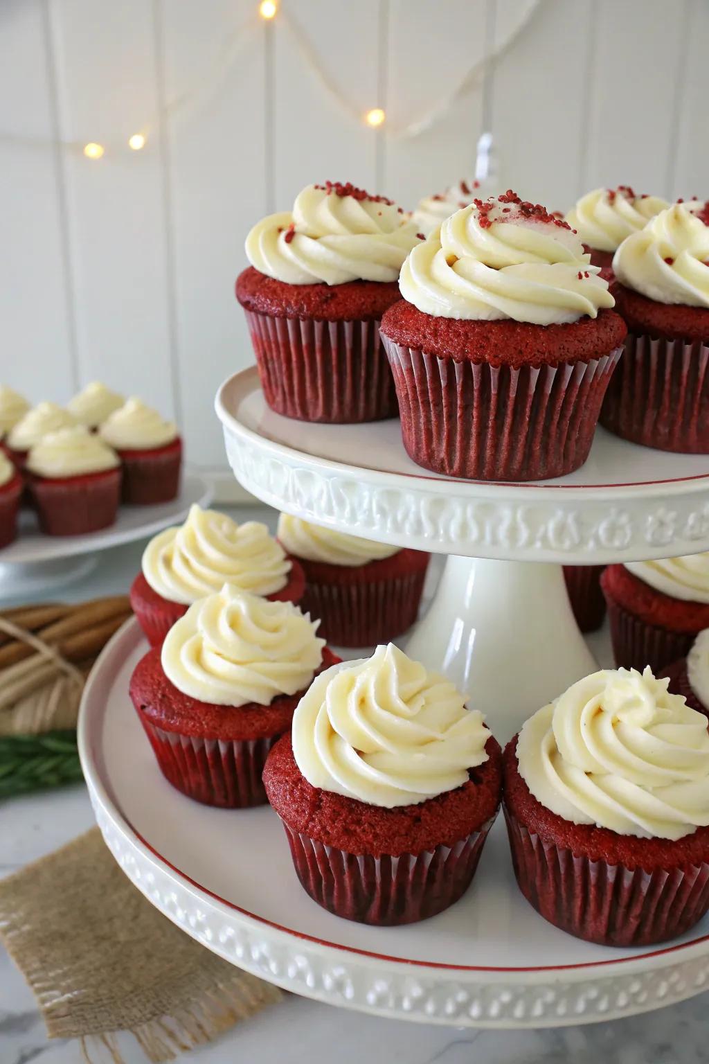 Color cupcakes offer a tasty and great-looking dessert choice.