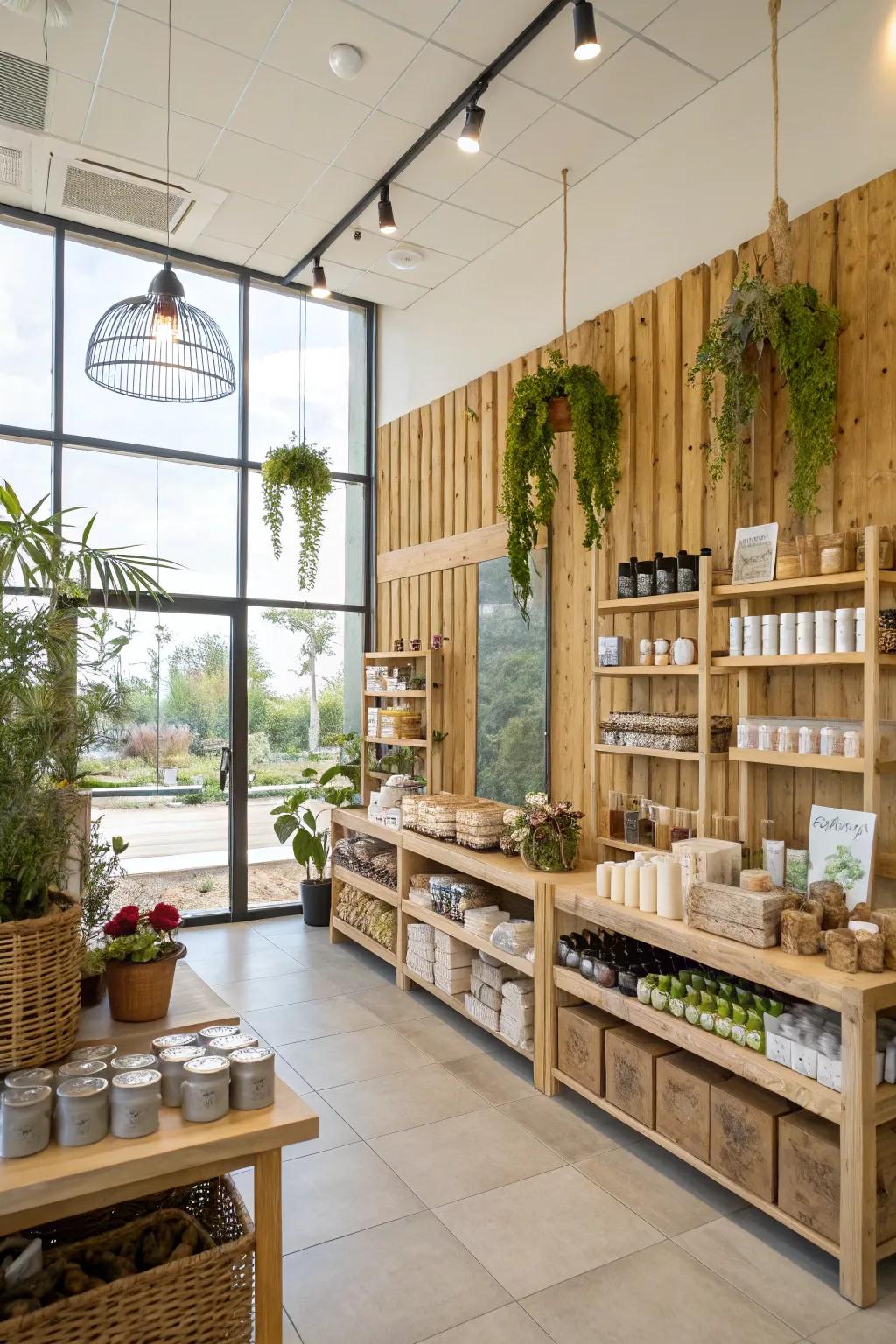 Sustainable decor choices resonate with eco-minded shoppers.