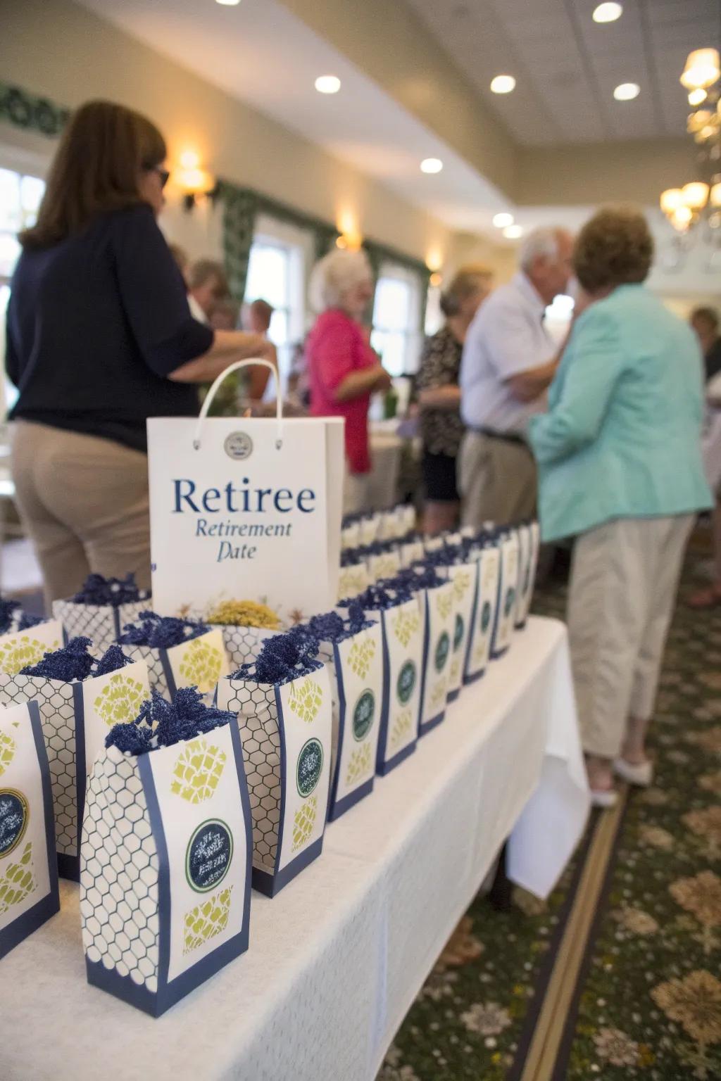 Personalized tokens present thoughtful gratitude towards visitors.