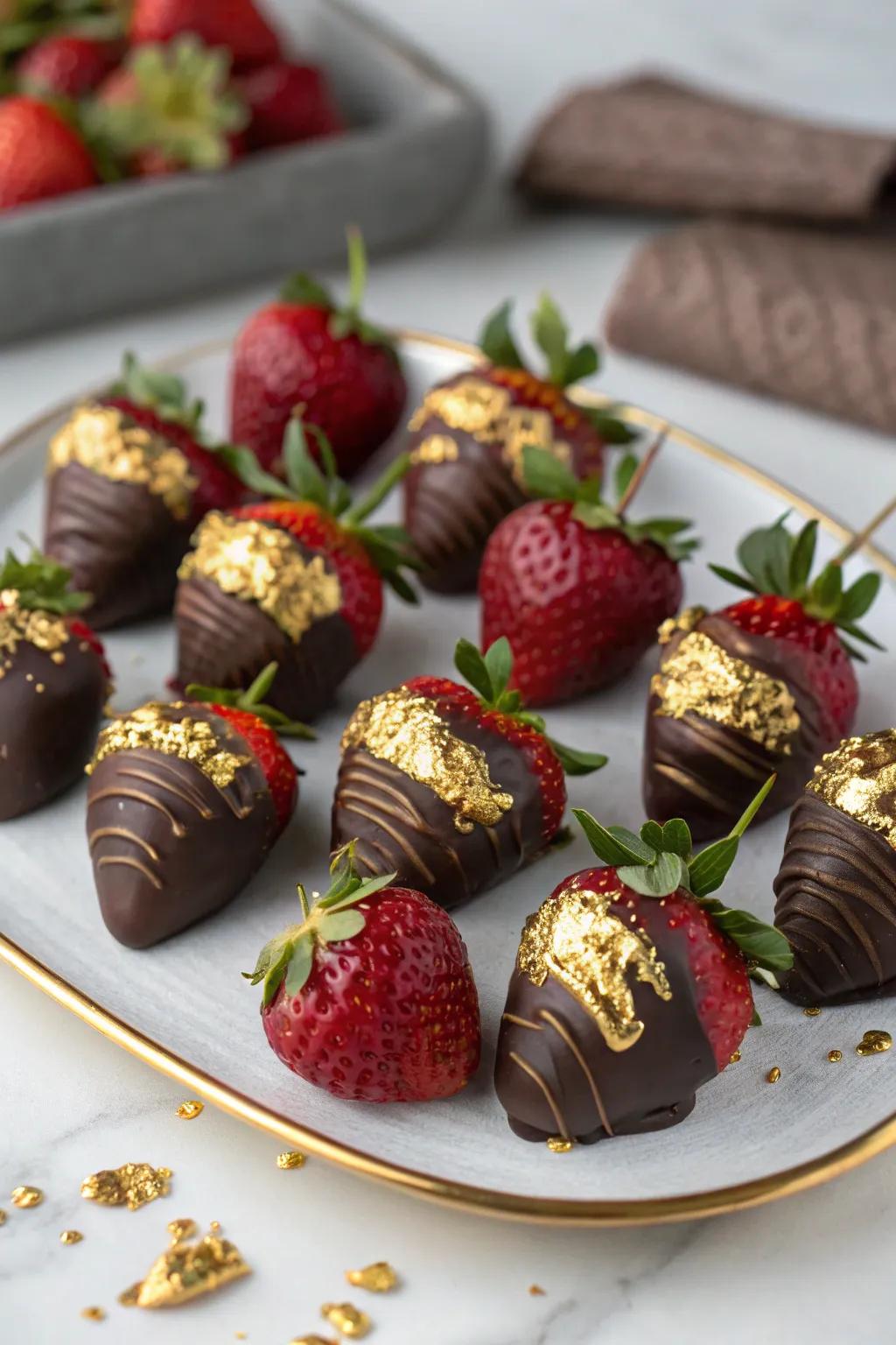 Delight in the luxurious enjoyment of chocolaty berries.