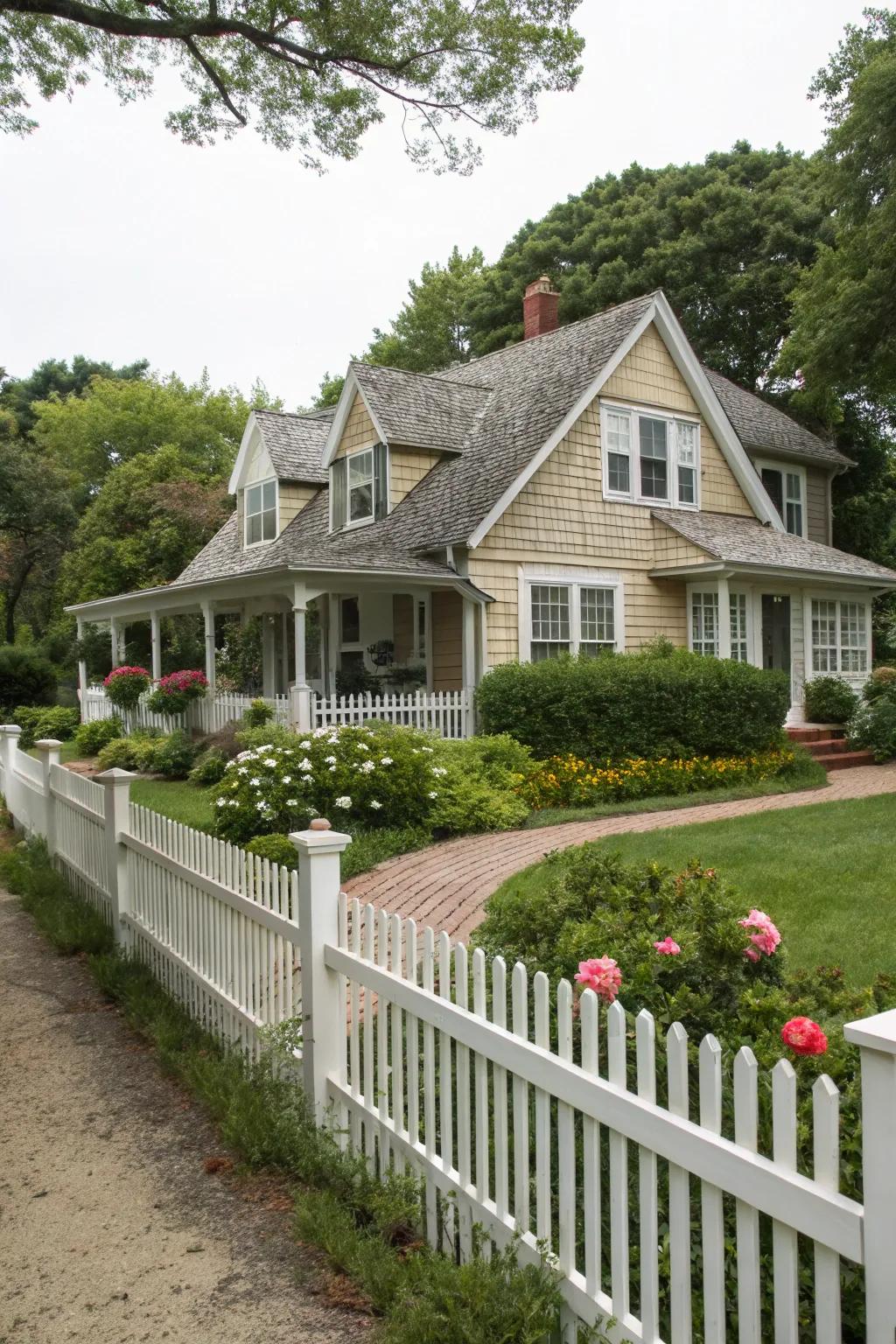 Triangular roofs impart timeless charm and extra space.