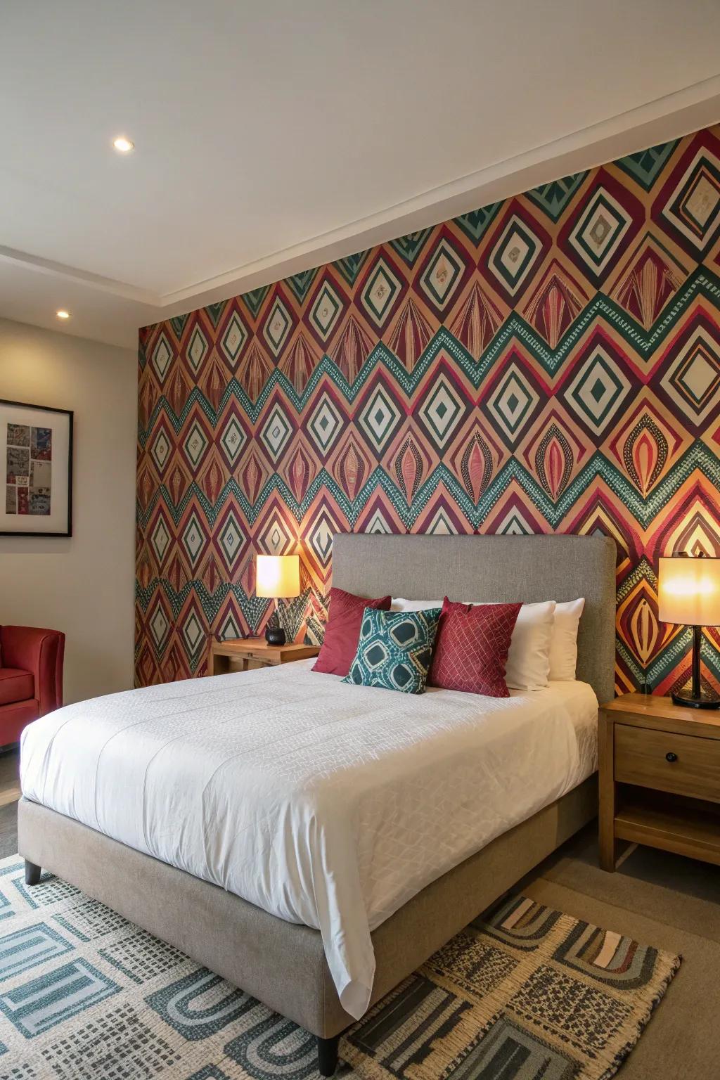 Statement walls introduce depth and uniqueness.