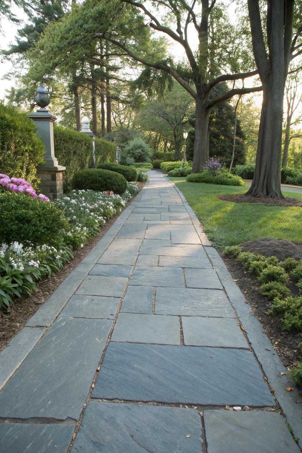 Refined slate introduces elegance to your dwelling.