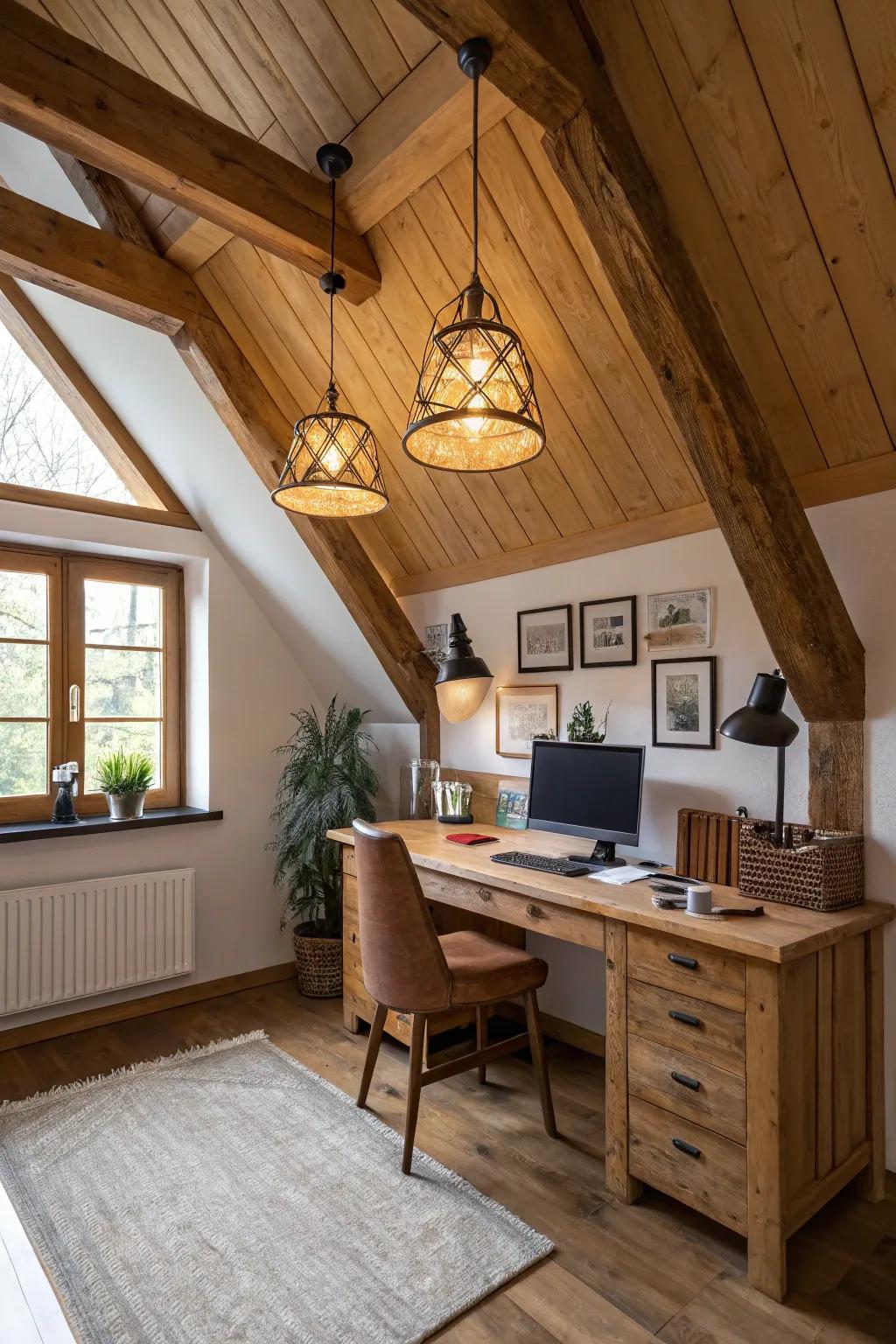 Timber touches add warmth and uniqueness to your lighting.