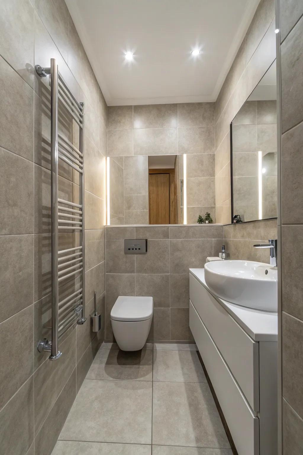 Neutral hues provide a delicate sophistication ideal for smaller areas.