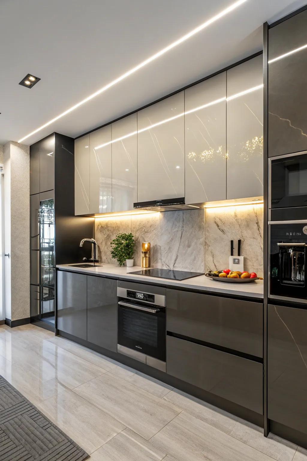 Use stylish design elements to achieve a modern style.
