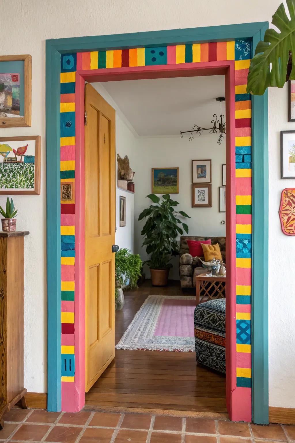 Vibrant trim infusing character and playfulness.
