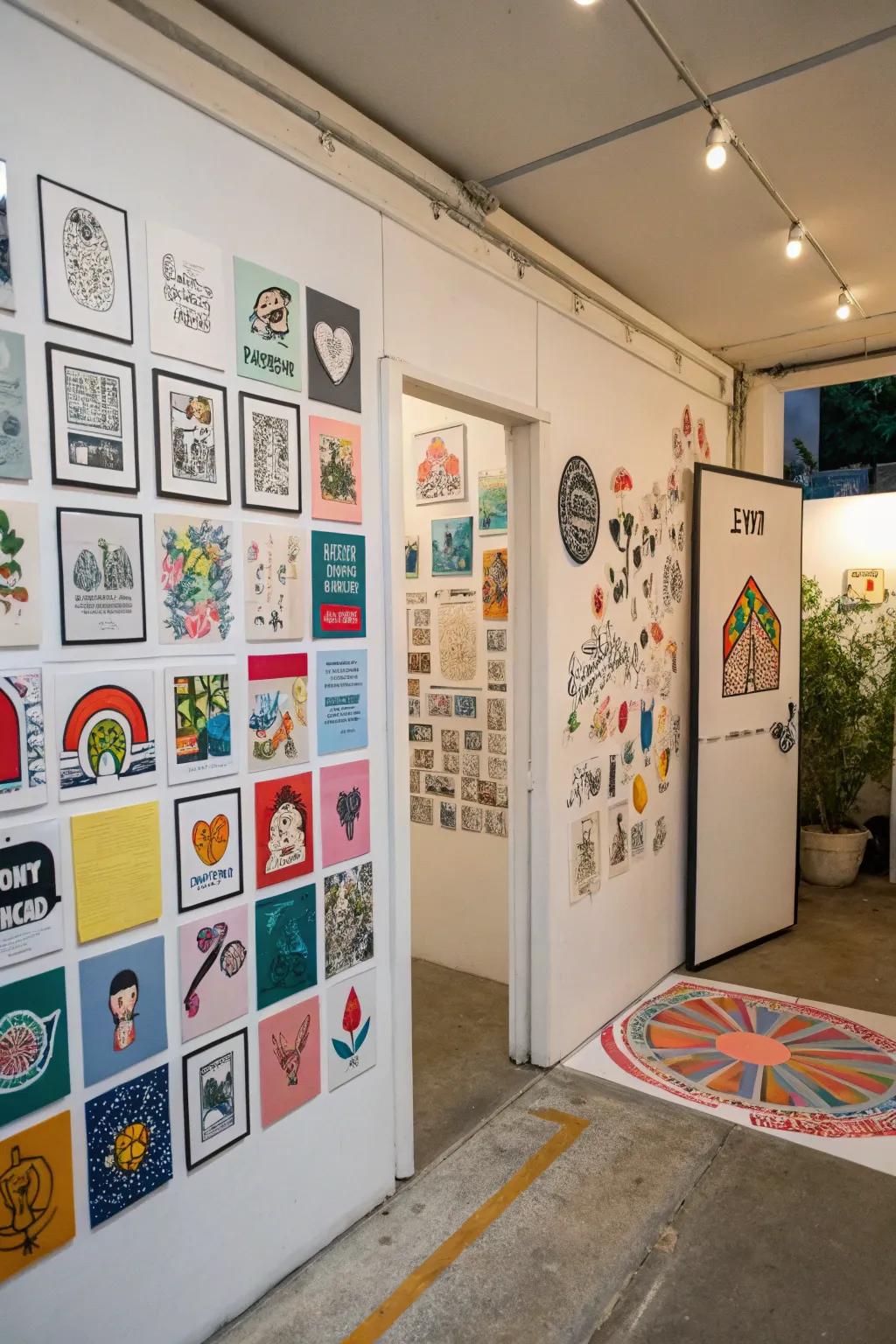 Showcase your artistic side with a decal gallery wall.