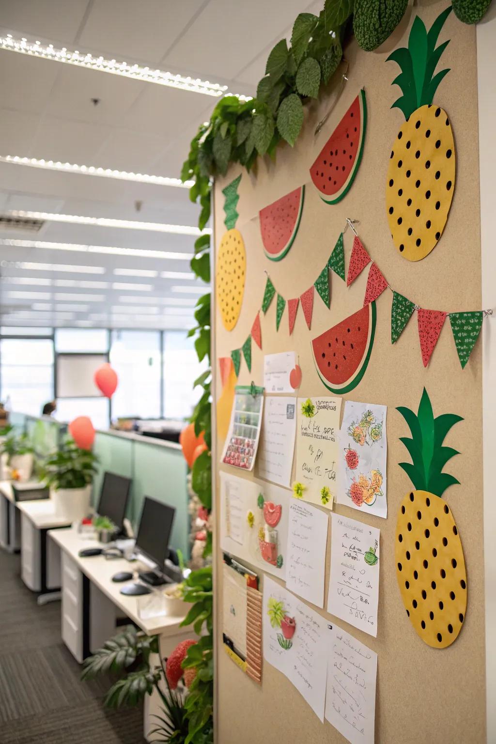 Celebrate summer using a vibrant fruit celebration board.