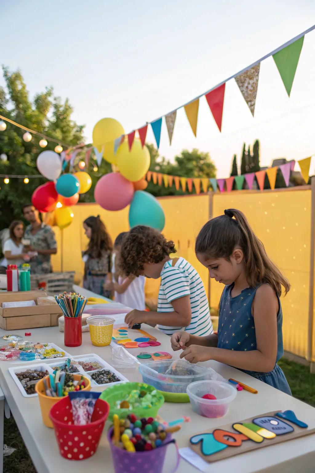 Encourage creativity featuring an enjoyable creative nook.