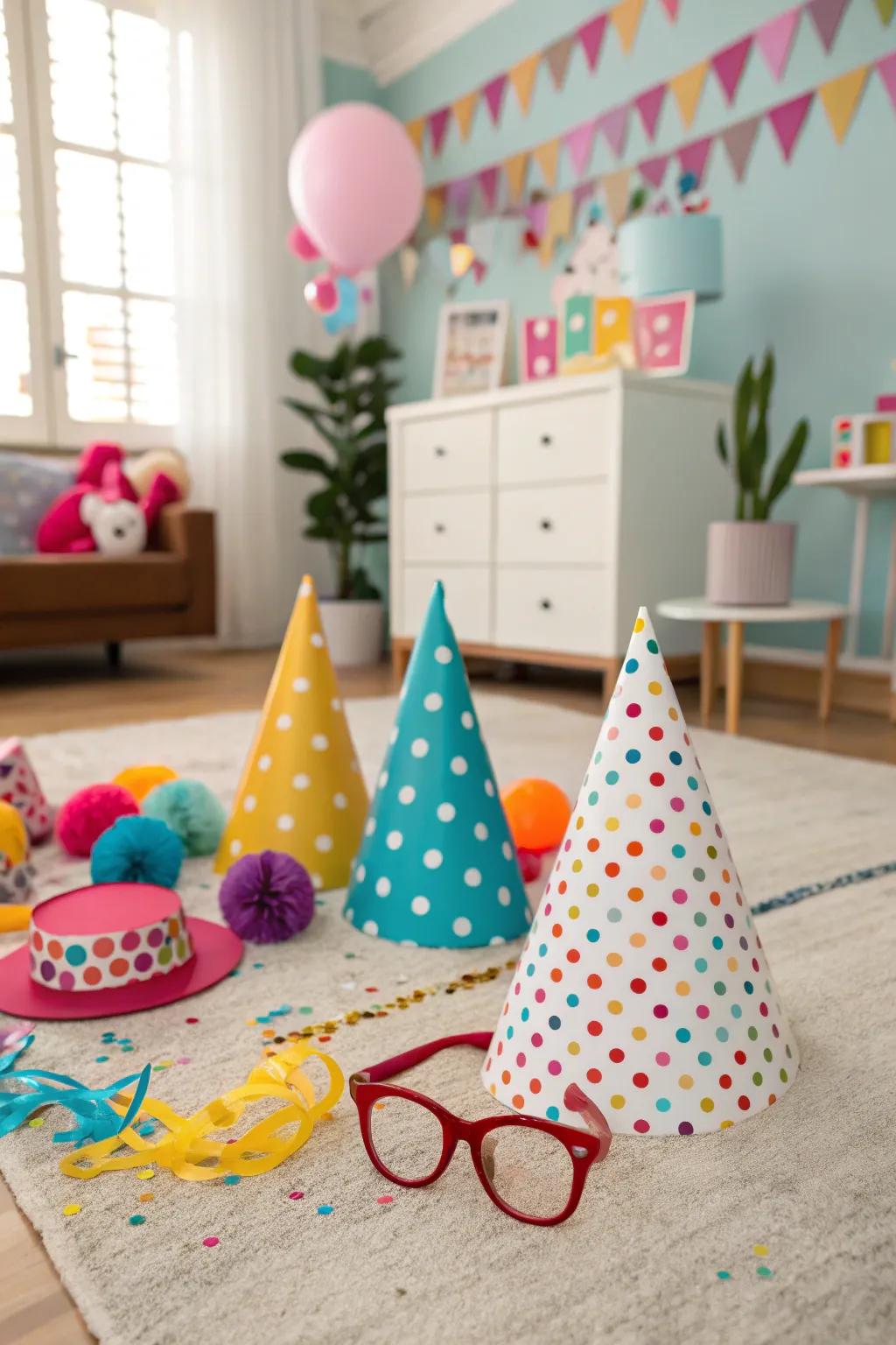 Entertaining motif-related novelties inject an amusing vibe into the celebration.