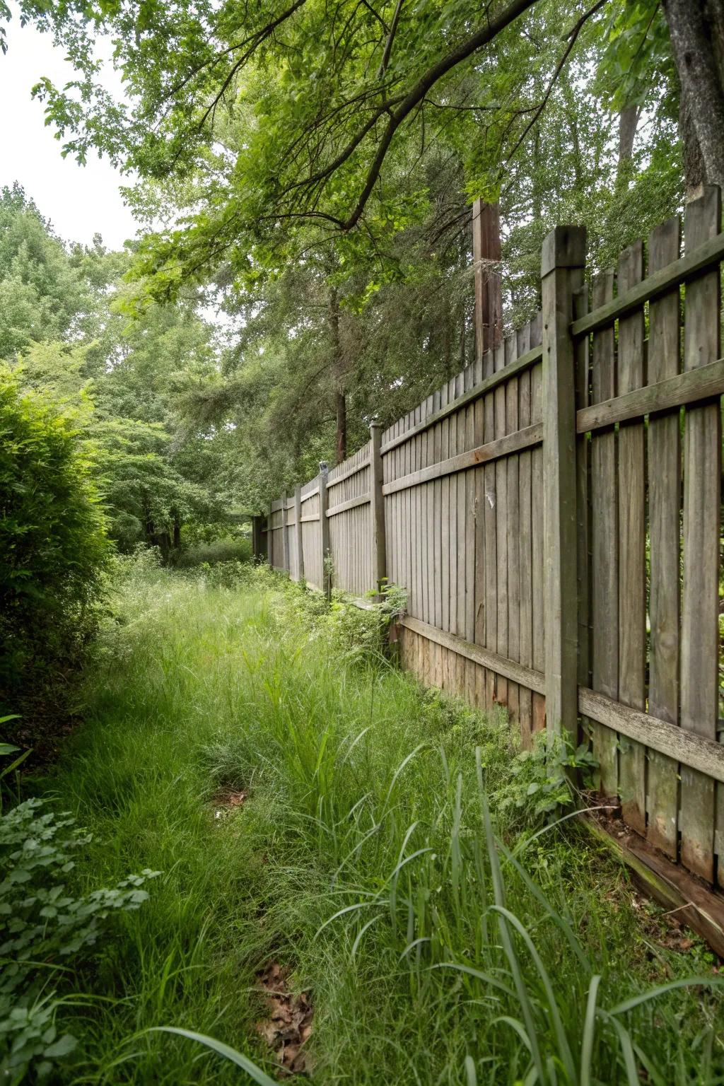 Solid panels provide the ideal privacy solution.