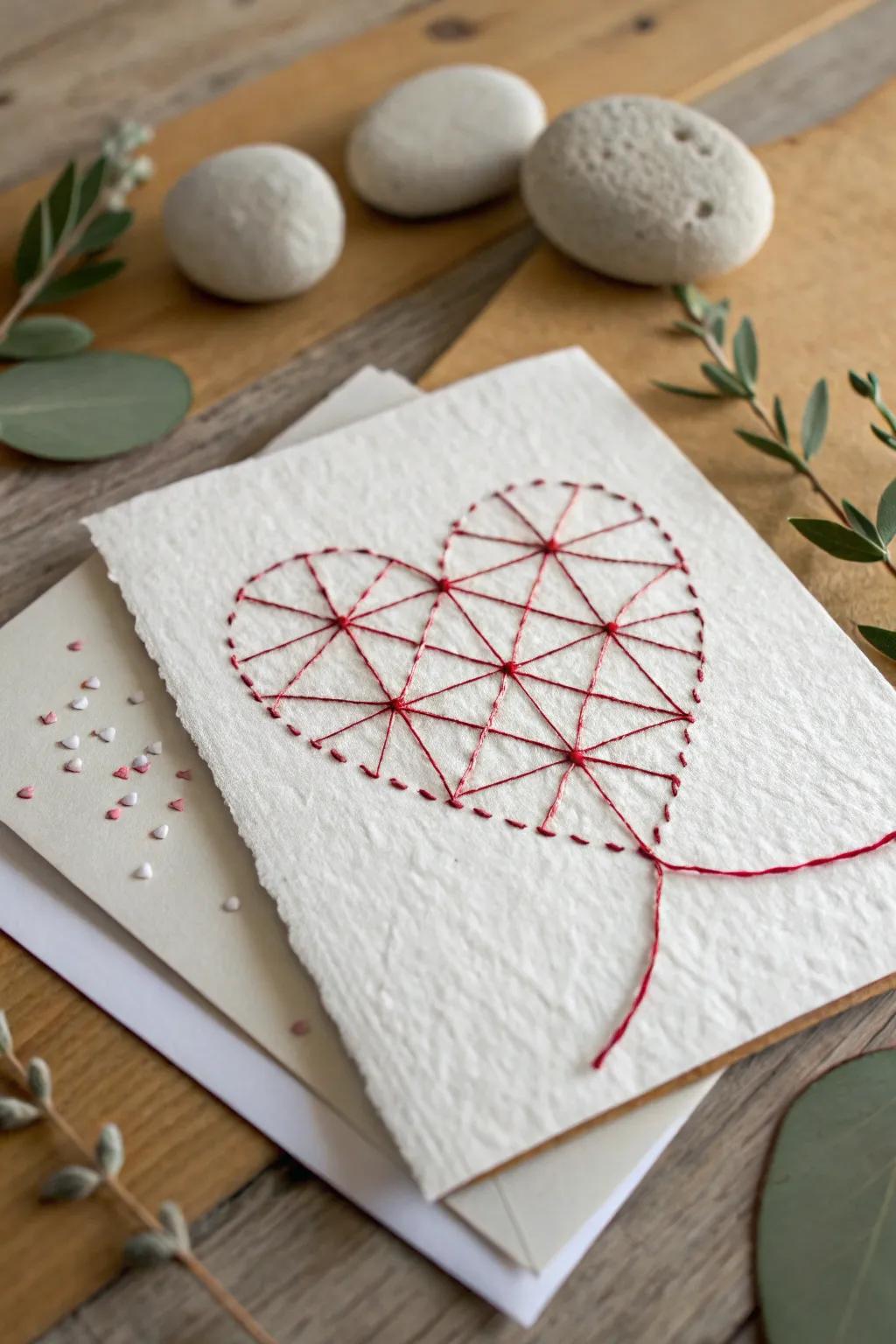 Stitch your affection into every facet with a handcrafted touch. ❤️ #ValentinesCraft #MinimalistLove