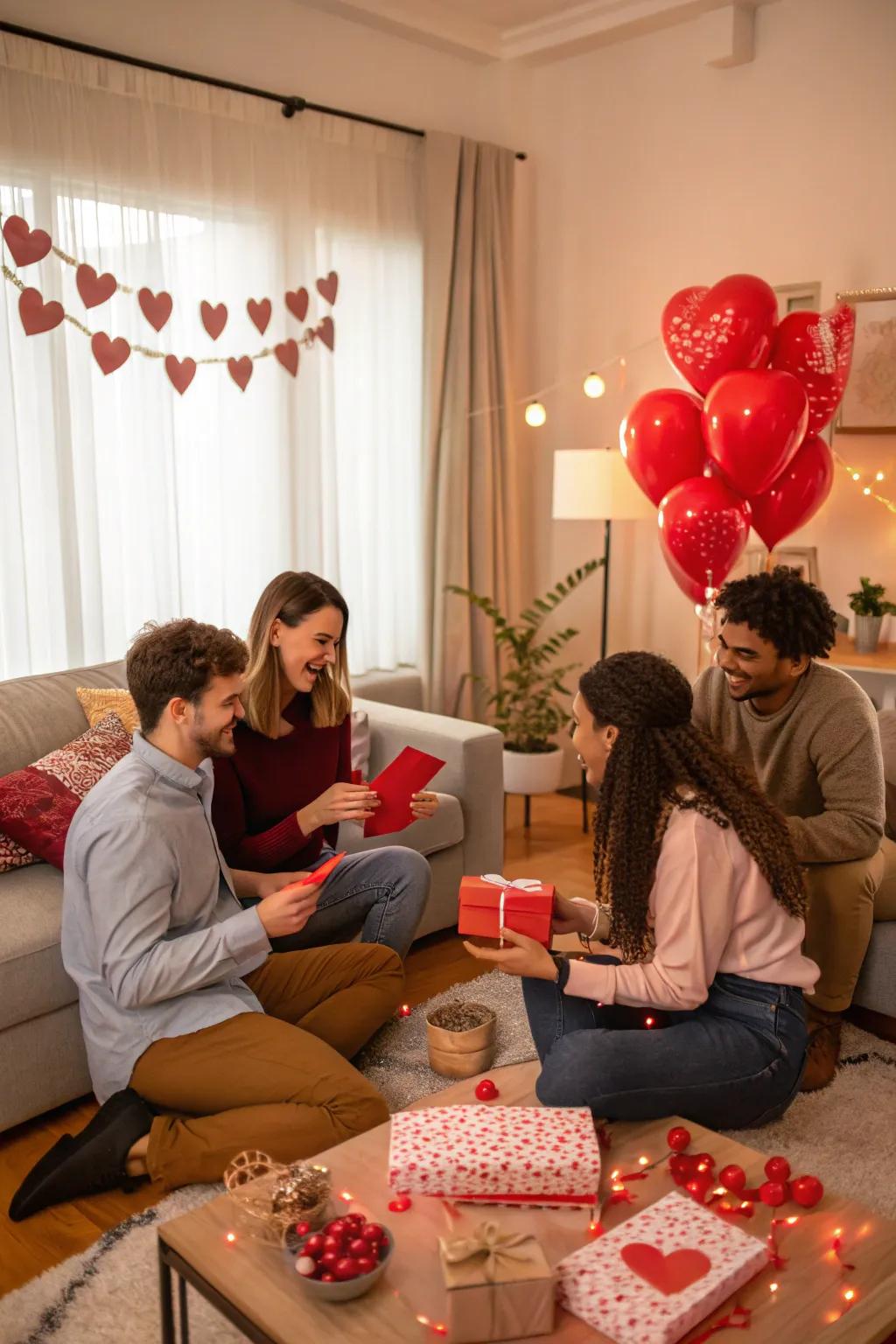 A Secret Admirer exchange adds an element of surprise.