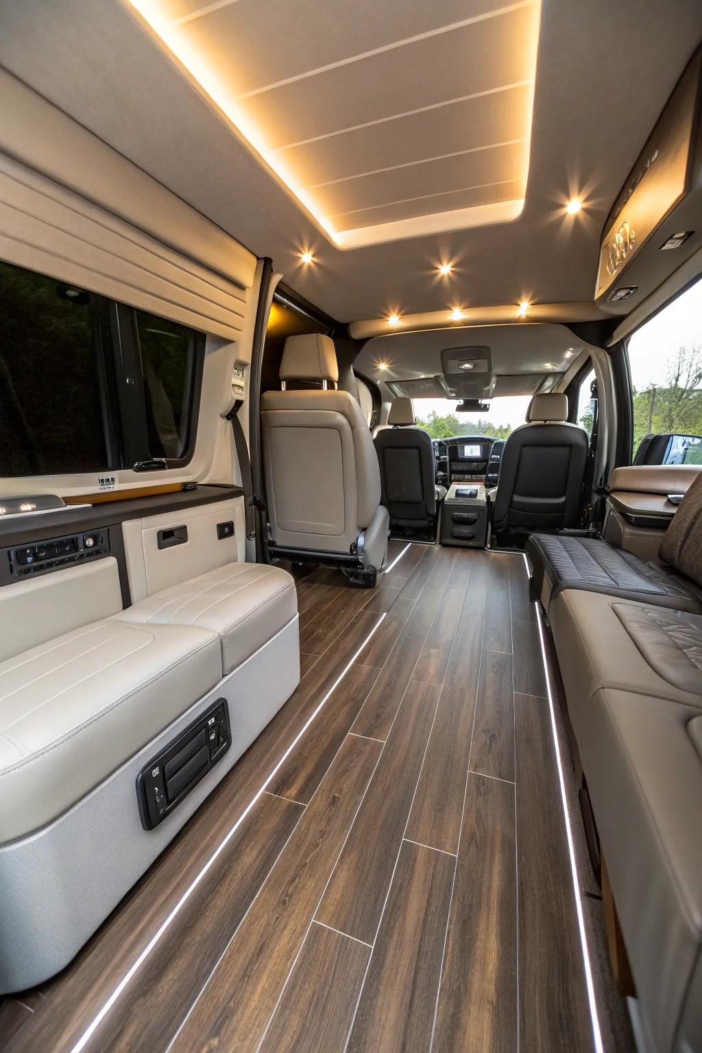 Choose hard-wearing flooring that combines elegance with usefulness.