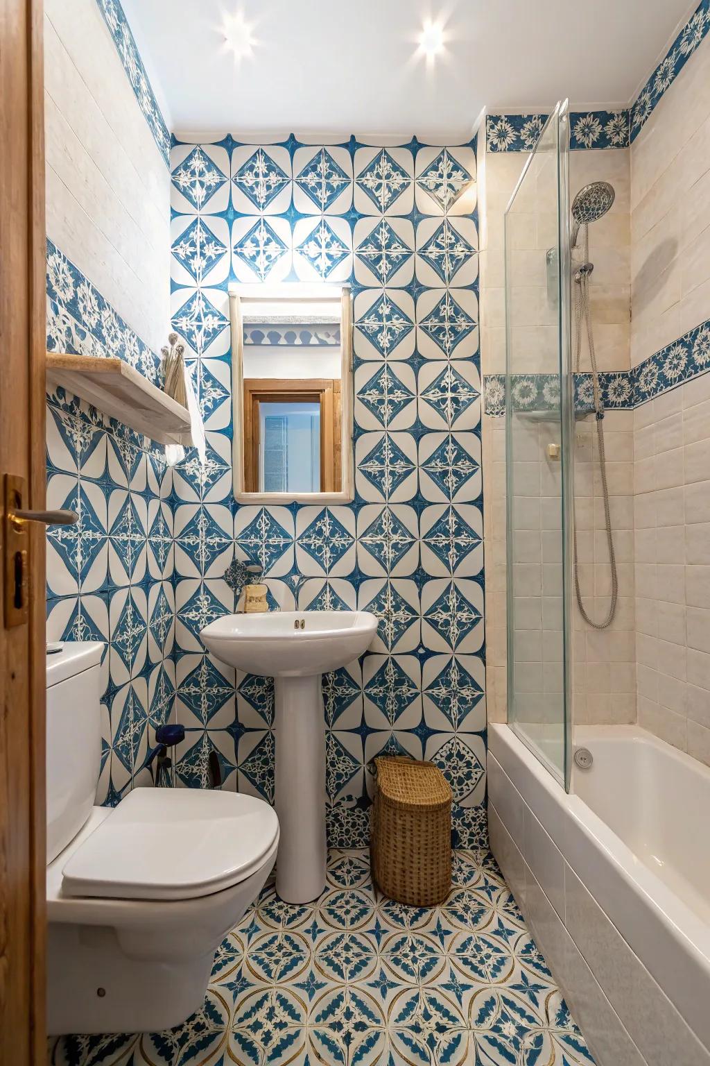 Motifs introduce depth and keep small spaces interesting.