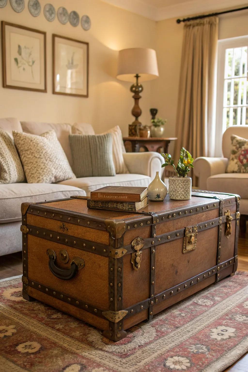 Stately trunks mix function and form.