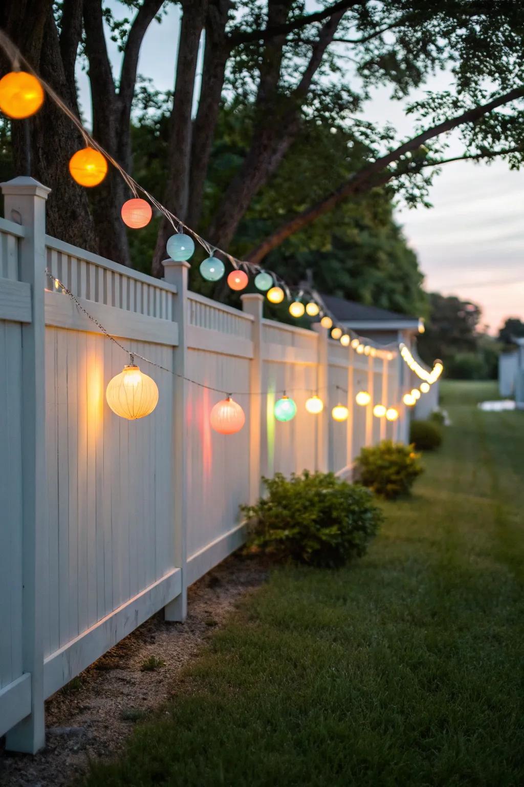 Hanging globes add a touch of whimsy to your outdoor lighting.