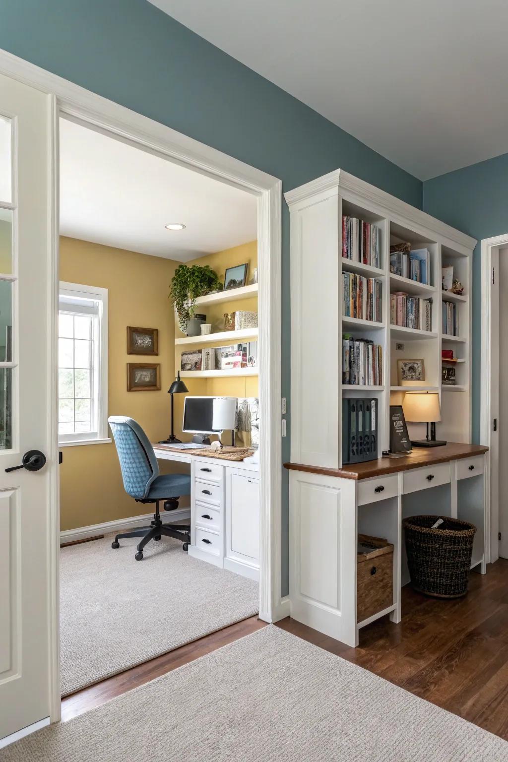 Color zoning can organize and define your space.