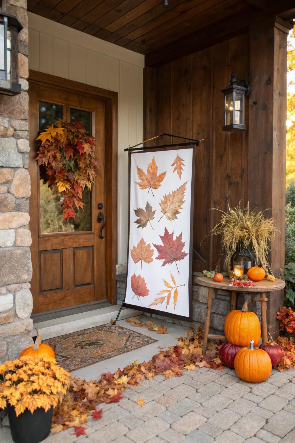 Seasonal themes add a timely touch to welcome signs.