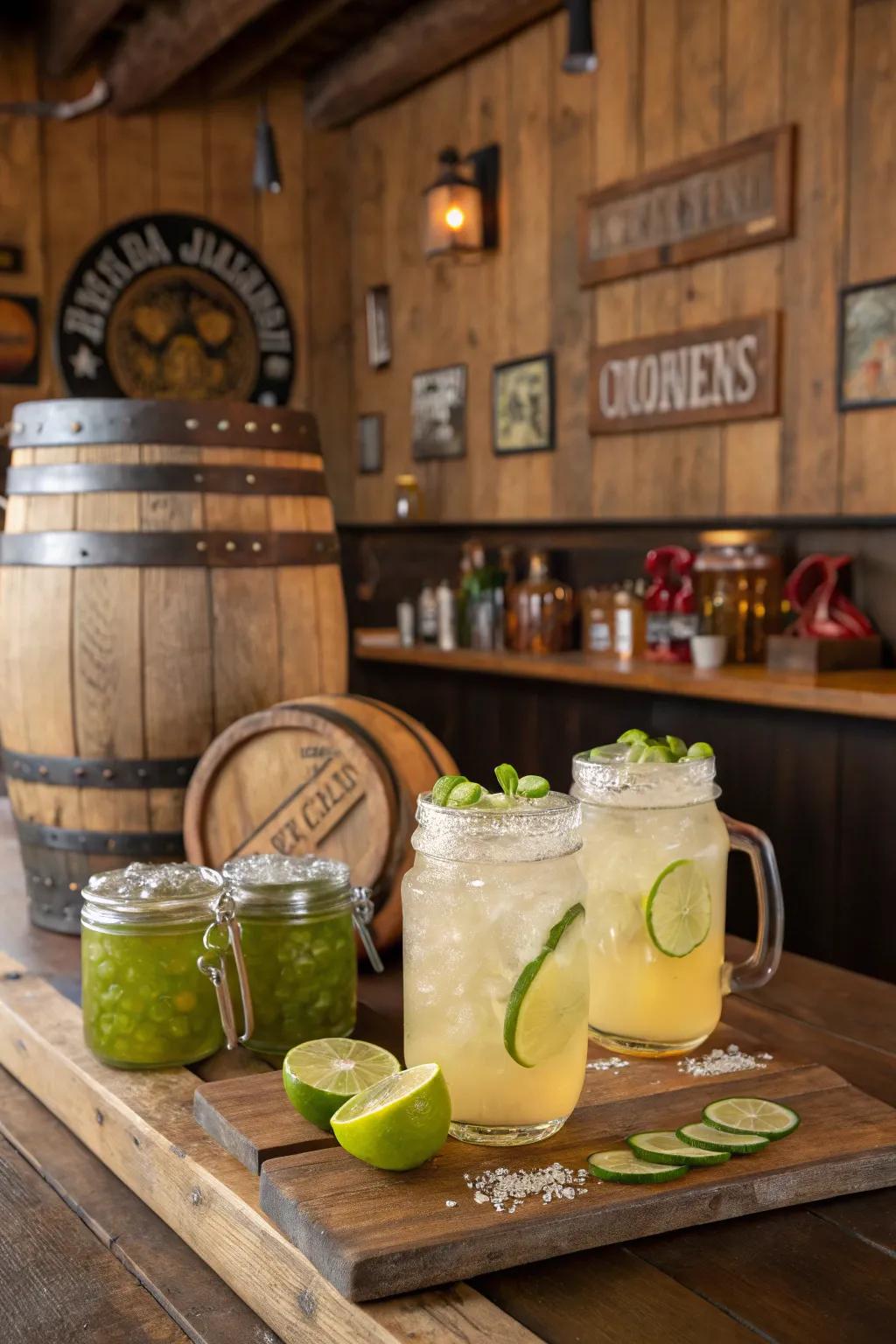 Rancher margaritas are a refreshing signature drink.
