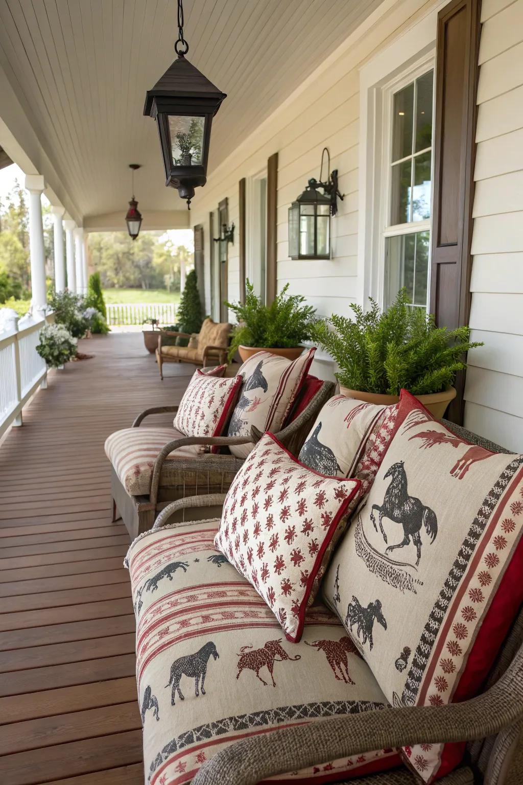 Western-themed bolsters for a stylish refresh.