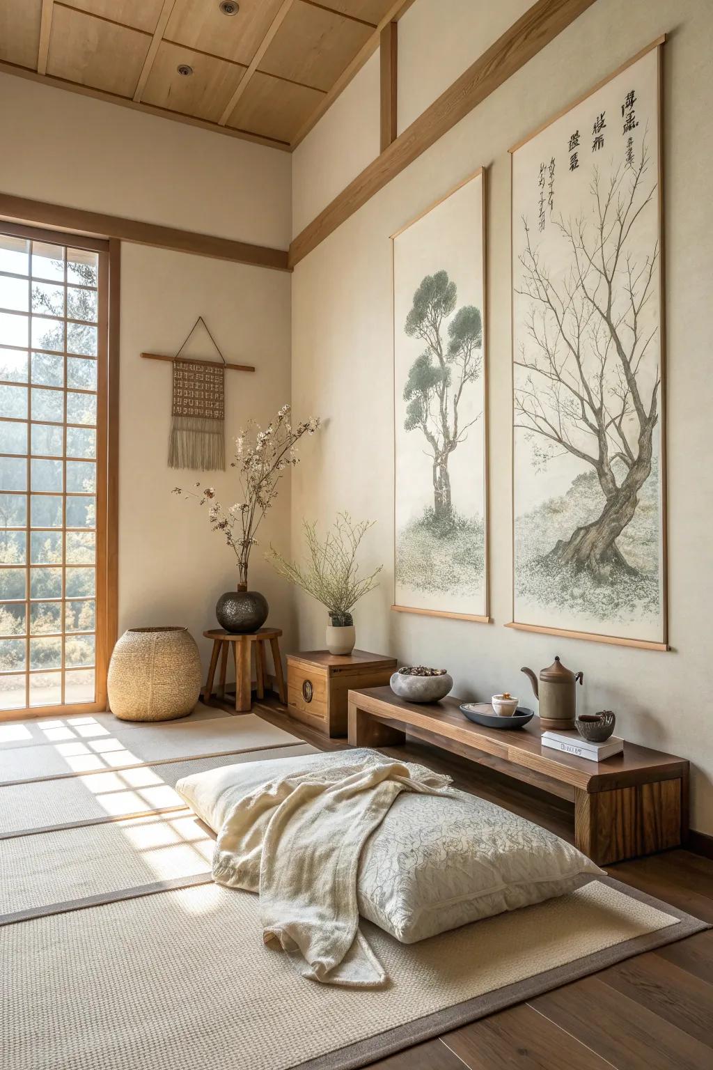 Let your walls express the vocabulary of simplicity and tranquility.