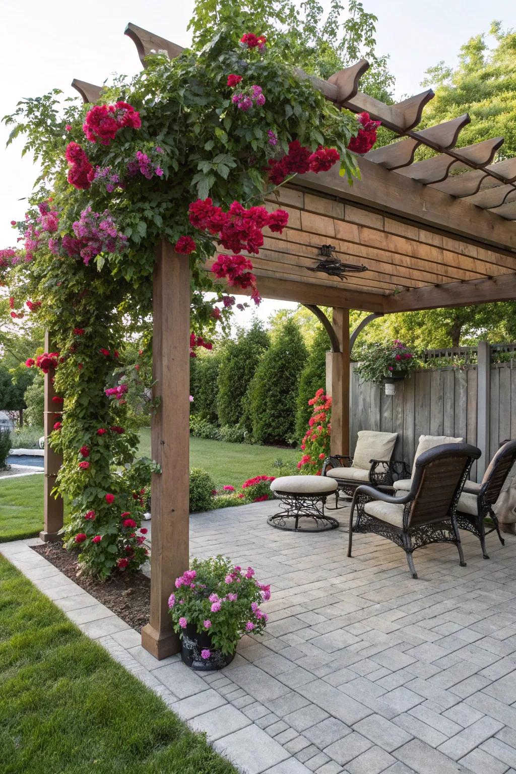 A charming arbor offering shade and a hint of sophistication.