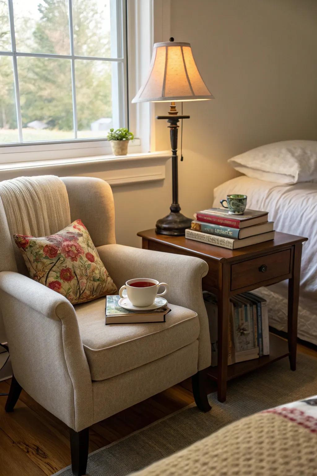 A reading spot in your room.